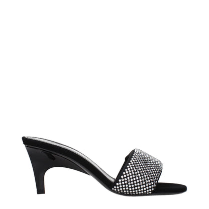 Stiletto Sandals by The Attico for women in fabric black features an architectural design from the Women's Fabric Stiletto Sandals collection, defined by a architectural stiletto and for a architectural finish.