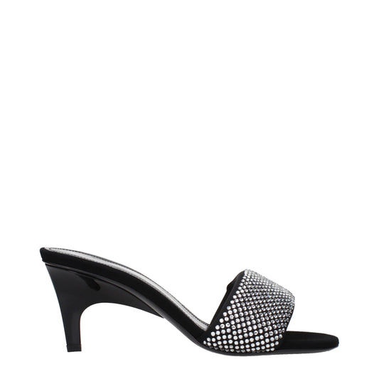 Stiletto Sandals by The Attico for women in fabric black features an architectural design from the Women's Fabric Stiletto Sandals collection, defined by a architectural stiletto and for a architectural finish.