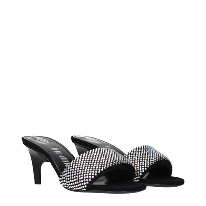 Stiletto Sandals by The Attico for women in fabric black features an statuesque Women's Fabric Stiletto Sandals silhouette with a refined stiletto and elegant .