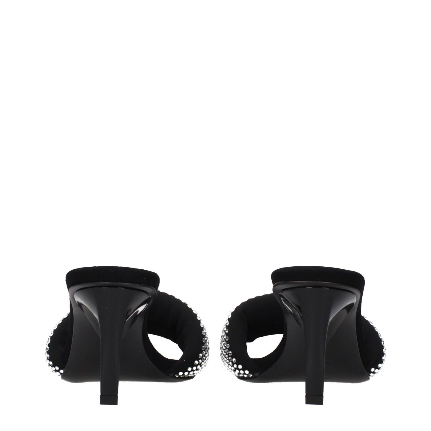 Stiletto Sandals by The Attico for women in fabric black features an effortlessly chic silhouette from the Women's Fabric Stiletto Sandals collection, showcasing a effortlessly chic stiletto and elegant .