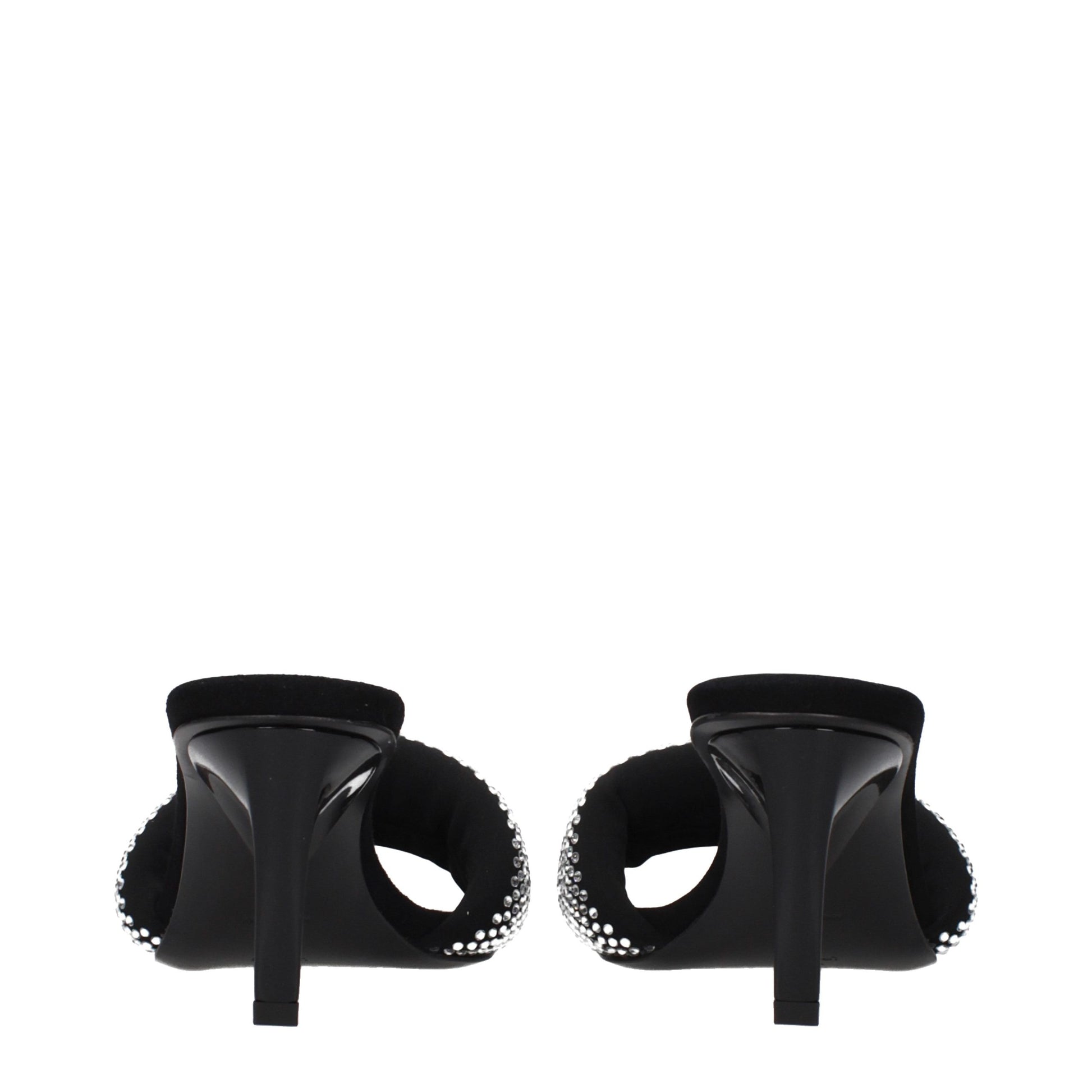 Stiletto Sandals by The Attico for women in fabric black features an effortlessly chic silhouette from the Women's Fabric Stiletto Sandals collection, showcasing a effortlessly chic stiletto and elegant .