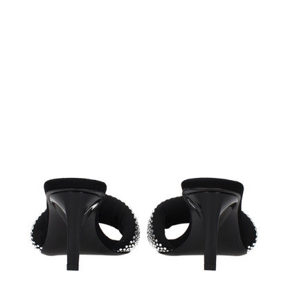 Stiletto Sandals by The Attico for women in fabric black features an effortlessly chic silhouette from the Women's Fabric Stiletto Sandals collection, showcasing a effortlessly chic stiletto and elegant .