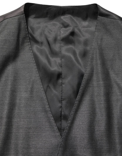 Dolce & Gabbana Gray MARTINI Slim Fit Formal 3 Piece Suit