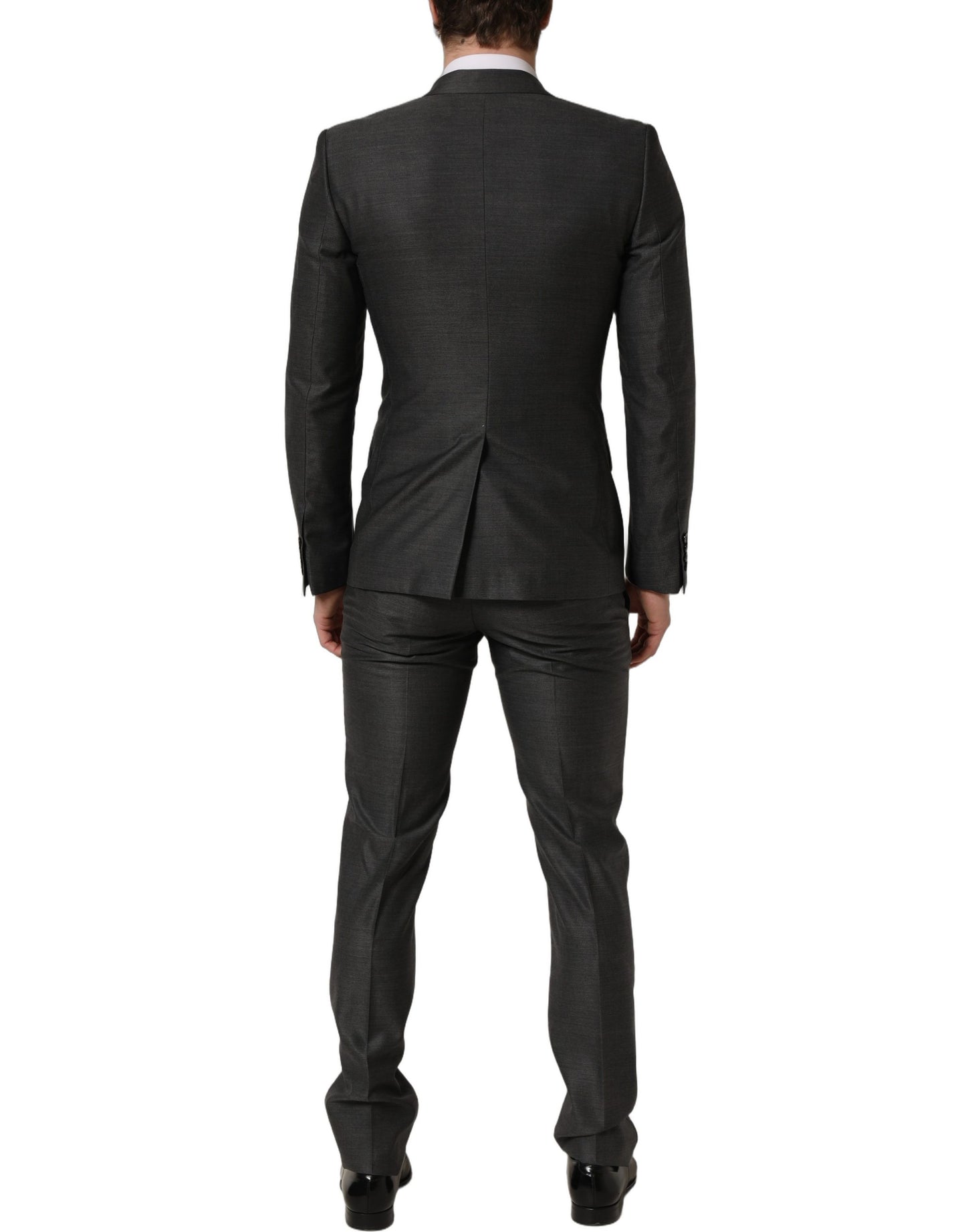 Dolce & Gabbana Gray MARTINI Slim Fit Formal 3 Piece Suit