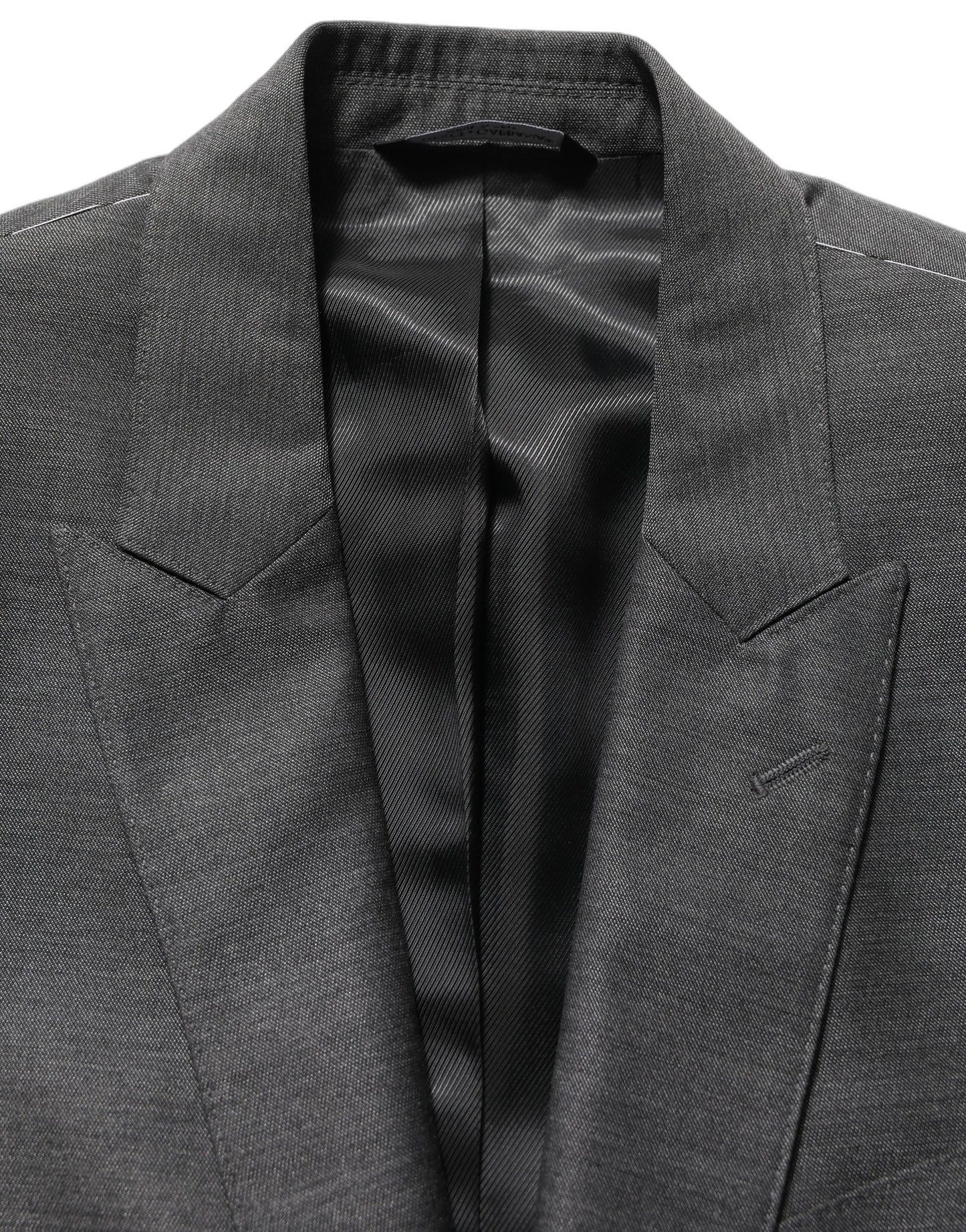 Dolce & Gabbana Gray MARTINI Slim Fit Formal 3 Piece Suit