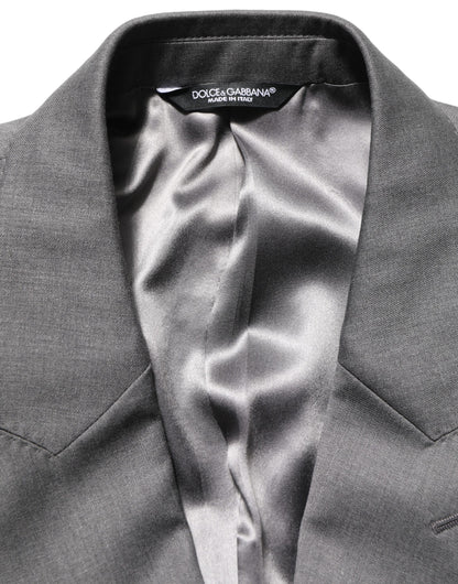Dolce & Gabbana Gray MARTINI Slim Fit Formal 2Piece Men Suit