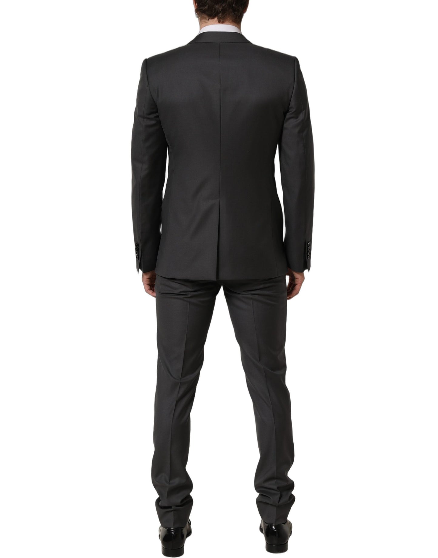 Dolce & Gabbana Gray MARTINI Slim Fit Formal 2Piece Men Suit