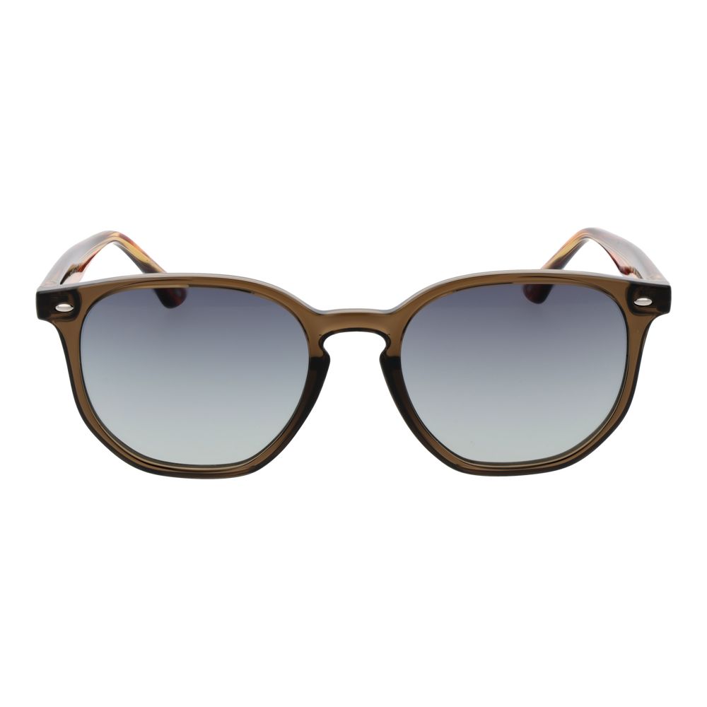 Sunglasses by Ted Baker for men in acetate brown showcases a ethereal silhouette, featuring brown coloured frame full-rim round frame design with gradient category-2-medium-tint lens for a ethereal finish.