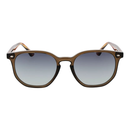 Sunglasses by Ted Baker for men in acetate brown showcases a ethereal silhouette, featuring brown coloured frame full-rim round frame design with gradient category-2-medium-tint lens for a ethereal finish.