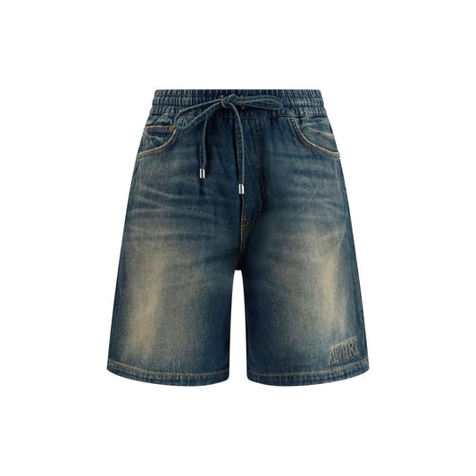 Denim Shorts by Amiri for men in denim cotton blue presents a contemporary silhouette, featuring a contemporary relaxed-fit & regular-fit and short with a contemporary for a sophisticated summer look.