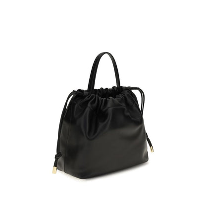 Mini Crossbody Drawstring Shoulder Bag by Chloé for women in nappa lambskin leather black features a effortless chic silhouette with a secure drawstring, ample , and versatile crossbody-strap, shoulder-strap & handle for a effortless chic finish.