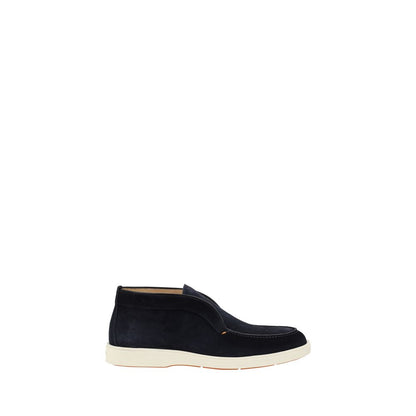Ankle Chukka-Desert Boots by Santoni for men in bos taurus calf suede leather blue features an enchanting design from the Men's Bos Taurus Calf Suede Leather Ankle Chukka-Desert Boots collection, highlighting a enchanting and for a refined look.