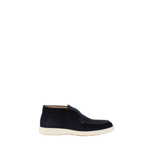 Ankle Chukka-Desert Boots by Santoni for men in bos taurus calf suede leather blue features an enchanting design from the Men's Bos Taurus Calf Suede Leather Ankle Chukka-Desert Boots collection, highlighting a enchanting and for a refined look.