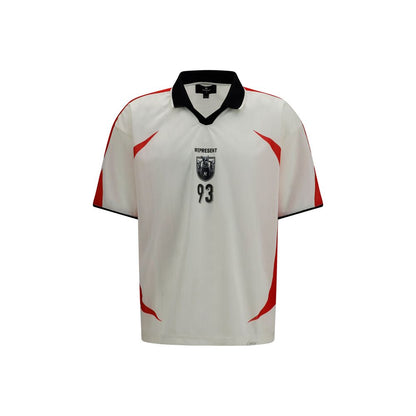 Activewear T-Shirt by Represent for men in polyester white features a sporty silhouette with short-sleeve and , showcasing innovative for a sporty finish.