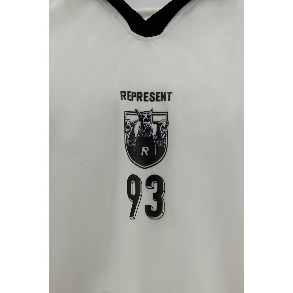 Activewear T-Shirt by Represent for men in polyester white features a versatile silhouette, showcasing a versatile and detailed with high-performance for a premium look.