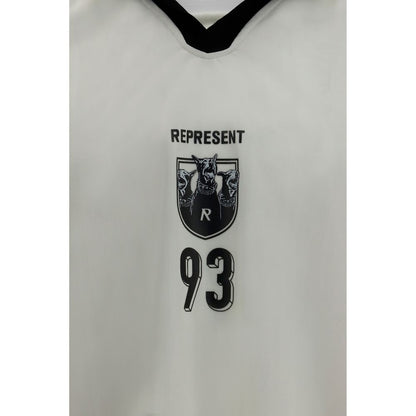 Activewear T-Shirt by Represent for men in polyester white features a versatile silhouette, showcasing a versatile and detailed with high-performance for a premium look.
