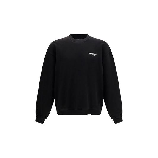 Sweatshirt by Represent for men in cotton black, monogram & print features an magnificent silhouette, showcasing a sophisticated and detail for a truly magnificent finish.