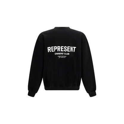 Sweatshirt by Represent for men in cotton black, monogram & print features an exquisite silhouette, showcasing and details for a exquisite look.
