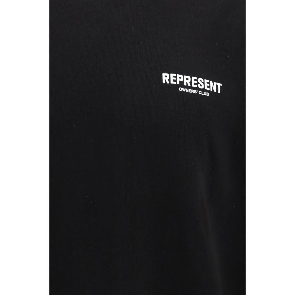 Sweatshirt by Represent for men in cotton black, monogram & print features an enviable silhouette, showcasing a premium and refined for a truly enviable finish.