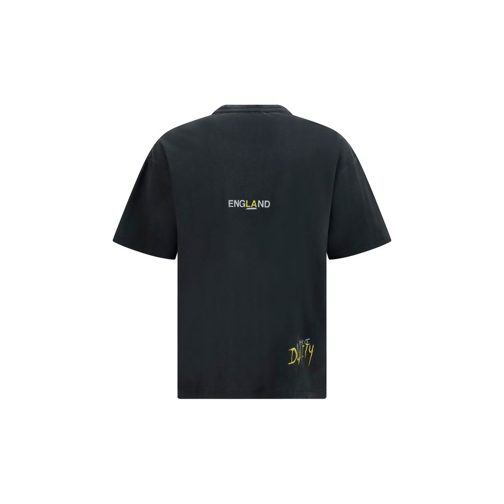 T-Shirt by Represent for men in cotton black & print showcases a unassuming silhouette, artfully detailed with a refined crew neckline and unassuming for a sophisticated, contemporary look.