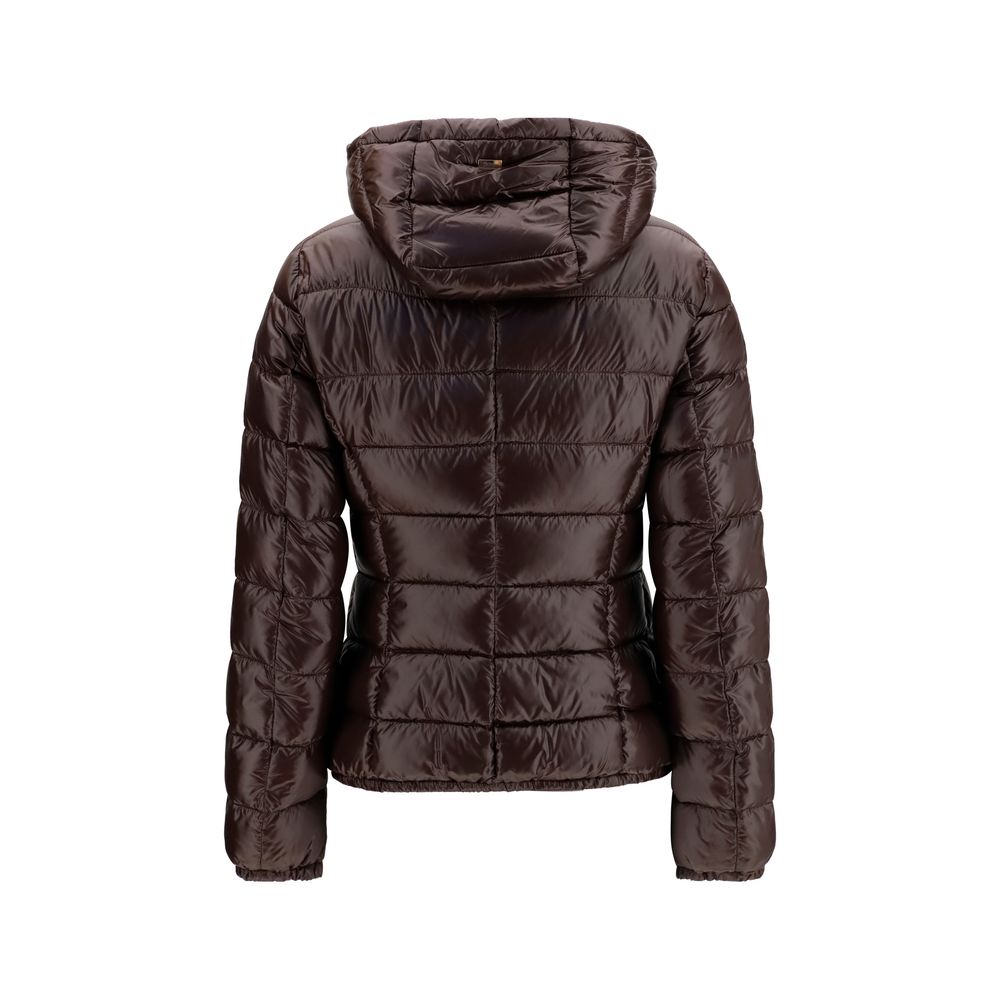 Hooded Puffer Jacket by Herno for women in polyamide & goose-down brown & gold features a city-ready silhouette, detailed with pockets, hooded & insulated and a city-ready hooded neckline.