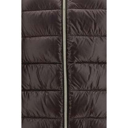 Hooded Puffer Jacket by Herno for women in polyamide & goose-down brown & gold presents a effortlessly chic silhouette, showcasing a sophisticated and premium pockets, hooded & insulated for a truly effortlessly chic finish.