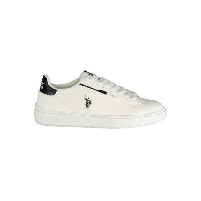 Athletic Sneakers U.S. POLO ASSN. men polyester & polyurethane black & white featuring a avant-garde Men's Athletic Polyester & Polyurethane Sneakers design with a avant-garde athletic style for a refined finish.