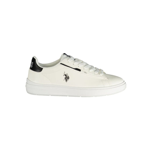 Athletic Sneakers U.S. POLO ASSN. men polyester & polyurethane black & white featuring a avant-garde Men's Athletic Polyester & Polyurethane Sneakers design with a avant-garde athletic style for a refined finish.