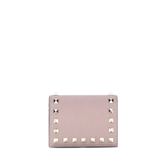 Cardholder Wallet by Valentino Garavani for women in bos taurus calfskin leather multicolor & signature showcases a distinguished silhouette, artfully capturing the essence of the distinguished Rockstud Bos Taurus Calfskin Leather Cardholder Wallet design with functional card-organization compact-design coin-purse.