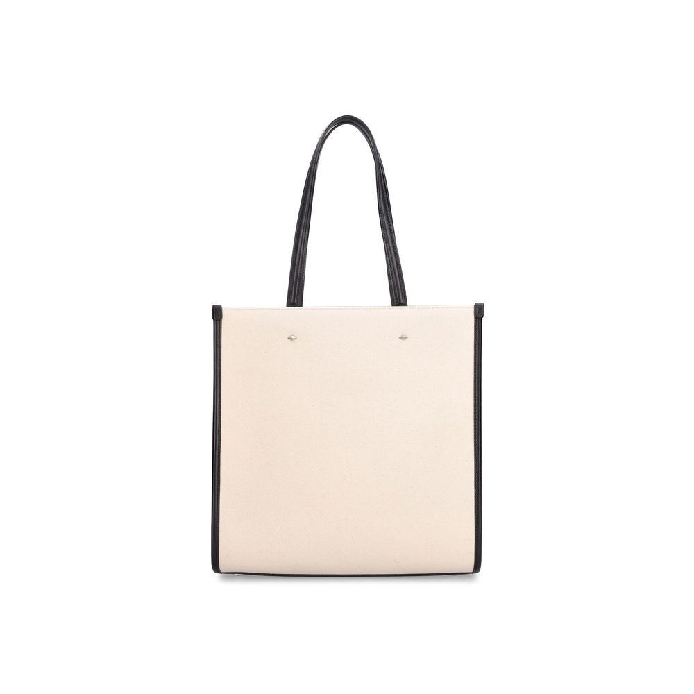 Tote Bag by Jimmy Choo for women in canvas beige features an jet-set Canvas Tote Bag design with a secure zipper, magnetic & button, ample , and versatile handle for an jet-set finish.