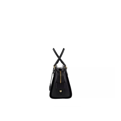 This Handbag by Prada for women in calfskin leather and black presents a sculptural silhouette featuring a secure zipper, ample , and versatile handle for a sculptural finish.