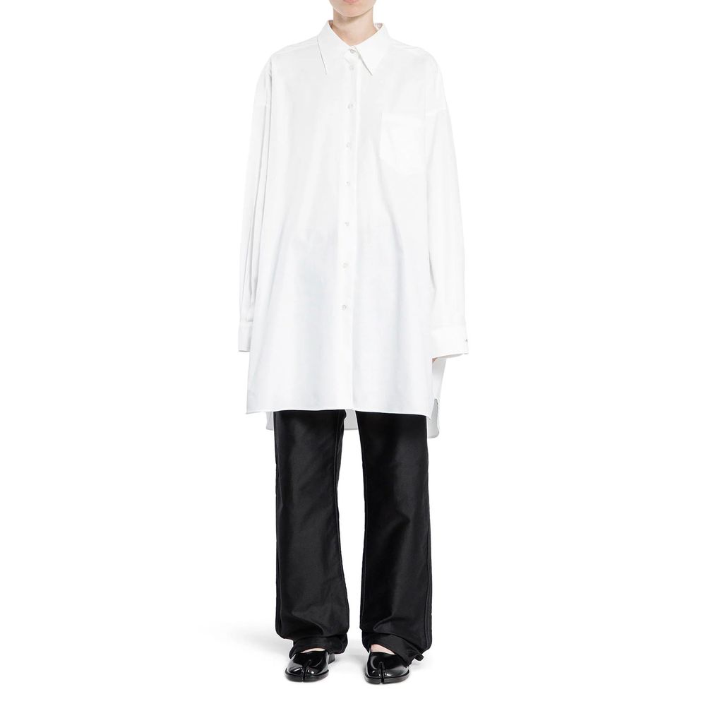 Maison Margiela White Cotton Blouse