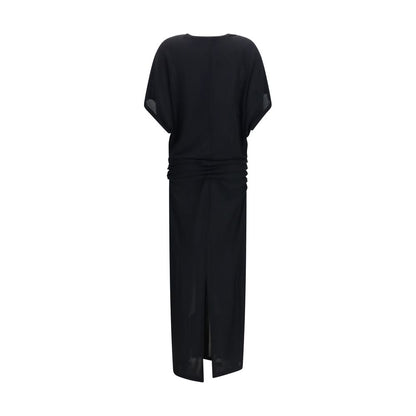 The Row Black Viscose Casual Dress