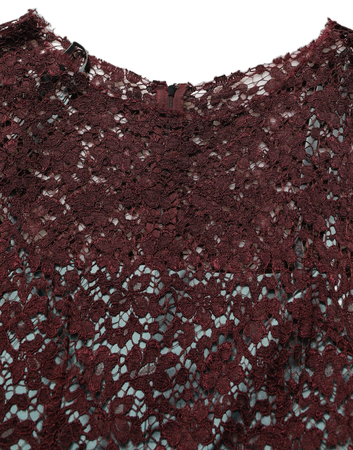 Dolce & Gabbana Women's Wrap Cocktail Short-Sleeve Cotton Silk Lace & Nylon Midi Mini Dress - Burgundy Multicolor Floral
