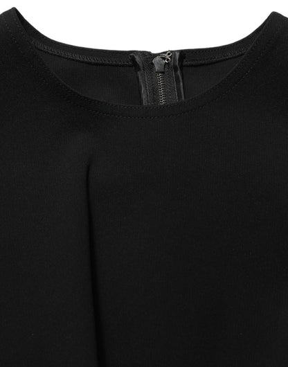 Dolce & Gabbana Women's Cocktail Sleeveless Stretch Viscose & Nylon Maxi Long Dress - Black
