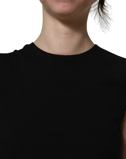Dolce & Gabbana Black Cut Out Detail Sleeveless Maxi Dress