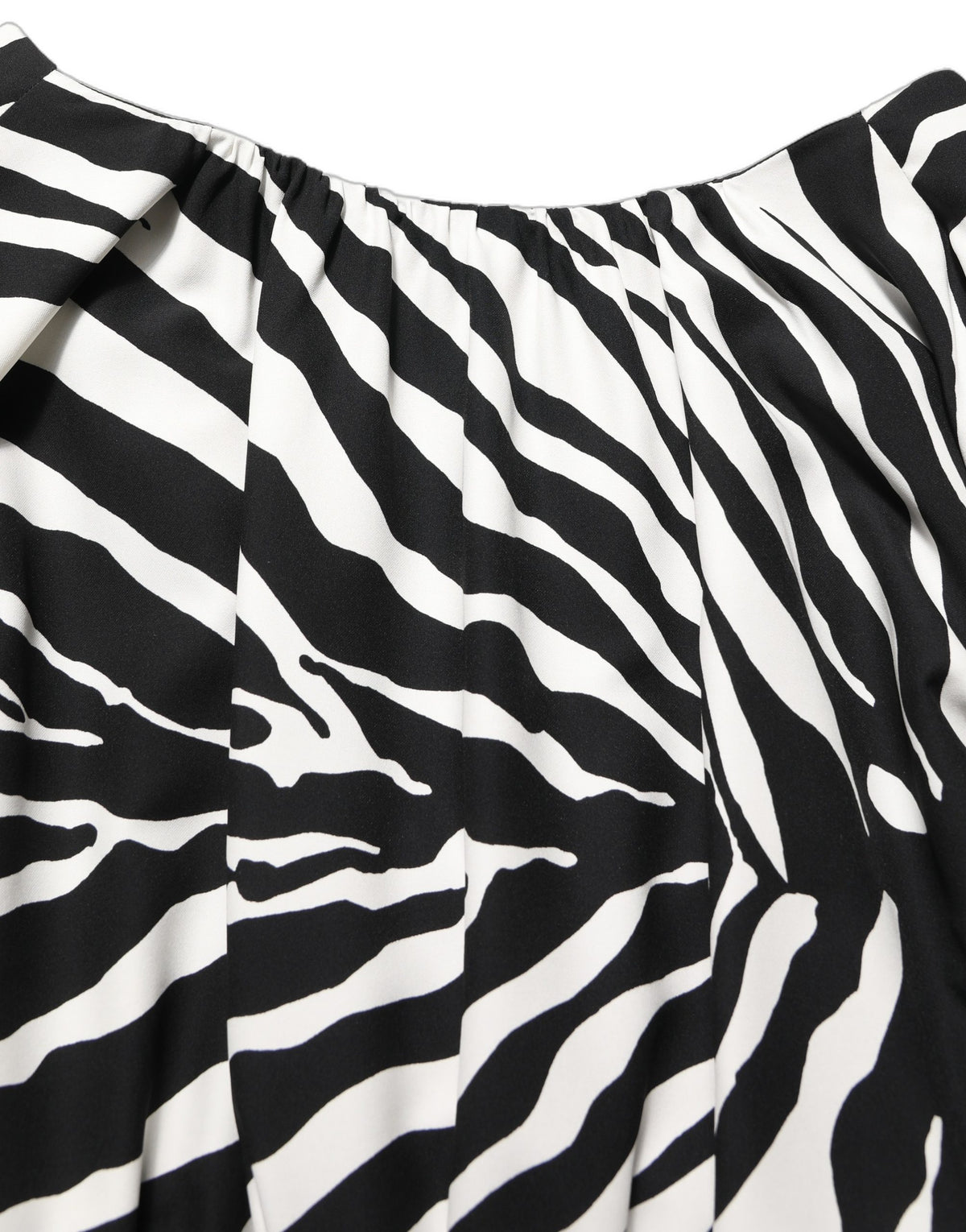 Dolce & Gabbana Women's Wrap Long-Sleeve Silk Short Mini Dress - Black White Zebra Print