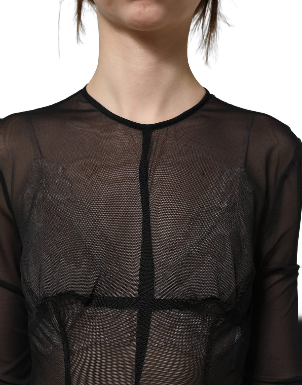 Dolce & Gabbana Women's Wrap Cocktail Sleeveless; Long-Sleeve Silk & Nylon Maxi Mini Long Dress - Black