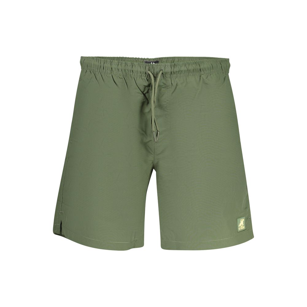 Swim Shorts by U.S. Grand Polo for men in polyamide green features an dramatic silhouette that defines the luxurious aesthetic and refined cut of the Waves Men's Polyamide Swim Shorts.