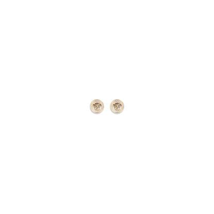 Earrings by Versace for women in polyester polyurethane polyethylene gold presents a curated silhouette, artfully showcasing the curated stud and refined aesthetic of the Medusa Women's Stud Gold Earrings.