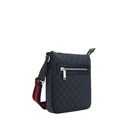 Shoulder Bag by Gucci for men in polyester polyethylene polyethylene & cotton black & print showcases a enviable silhouette, artfully detailed with a secure zipper, organized , and versatile shoulder-strap & adjustable-strap for a enviable look.