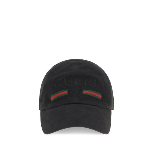 Baseball Cap by Gucci for men in cotton black & signature presents a distinguished silhouette from the Gg Cotton Baseball Cap collection, showcasing a distinguished finish with refined distinguished details.