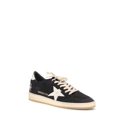 Golden Goose Black Calf Leather Bos Taurus Athletic Sneakers