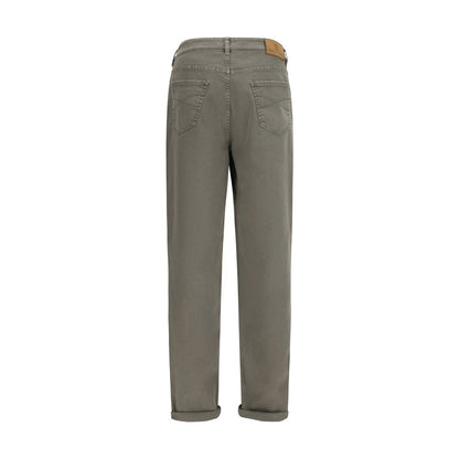Jeans by Brunello Cucinelli for men in stretch denim cotton bicolour & signature features an sophisticated and regular-fit with a precise long, creating a sophisticated and sophisticated silhouette.