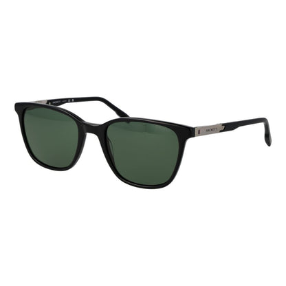 Sunglasses by Hackett for men in black & green features an ethereal full-rim round frame design with black coloured frame frames and category-3-dark-tint lens for a ethereal finish.