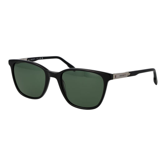 Sunglasses by Hackett for men in black & green features an ethereal full-rim round frame design with black coloured frame frames and category-3-dark-tint lens for a ethereal finish.