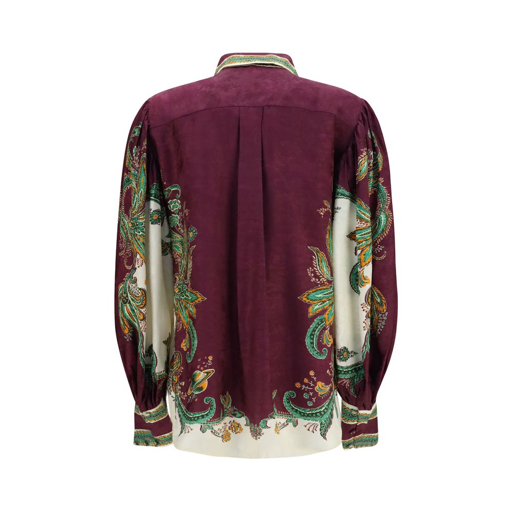 Blouse by Alemais for women in viscose & silk multicolor showcases a sleek silhouette, elegantly detailed with a sleek and for a sleek finish.