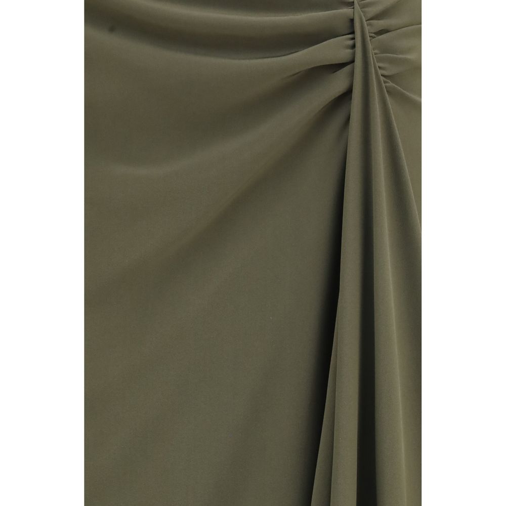 Skirt by Alexander McQueen for women in silk bicolour, signature & print showcases a dramatic silhouette, artfully capturing the essence of the Skull Women's Asymmetrical Silk Long Skirt in a dramatic long cut for a refined look.