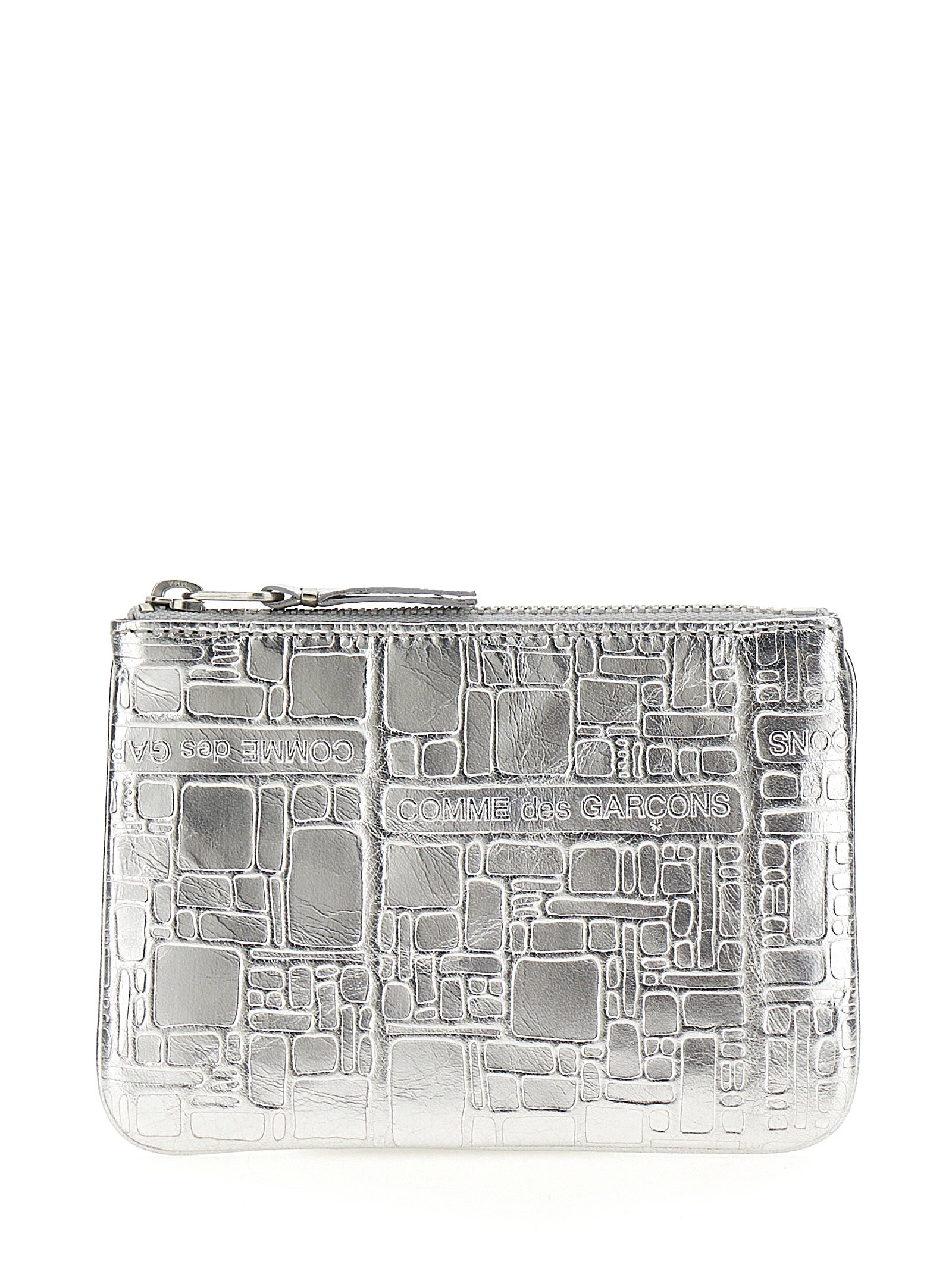 Cardholder Card Case by Comme Des Garçons for women in calfskin leather silver showcases a couture-grade silhouette from the Calfskin Leather Cardholder Card Case collection, highlighting functional card-organization for a couture-grade finish.