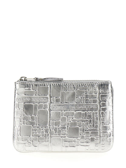 Cardholder Card Case by Comme Des Garçons for women in calfskin leather silver showcases a couture-grade silhouette from the Calfskin Leather Cardholder Card Case collection, highlighting functional card-organization for a couture-grade finish.